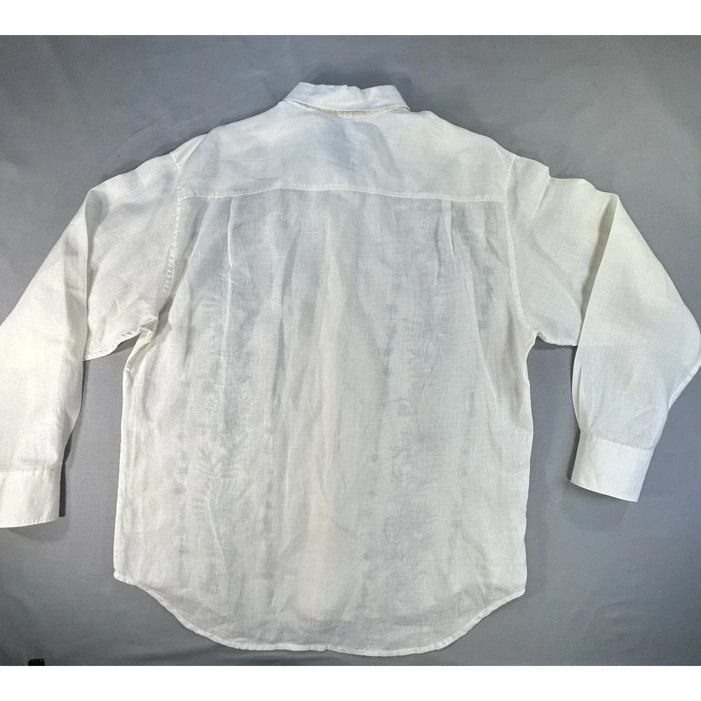 Tommy Bahama Button Down Linen Long Sleeve Shirt Men's‎ Large